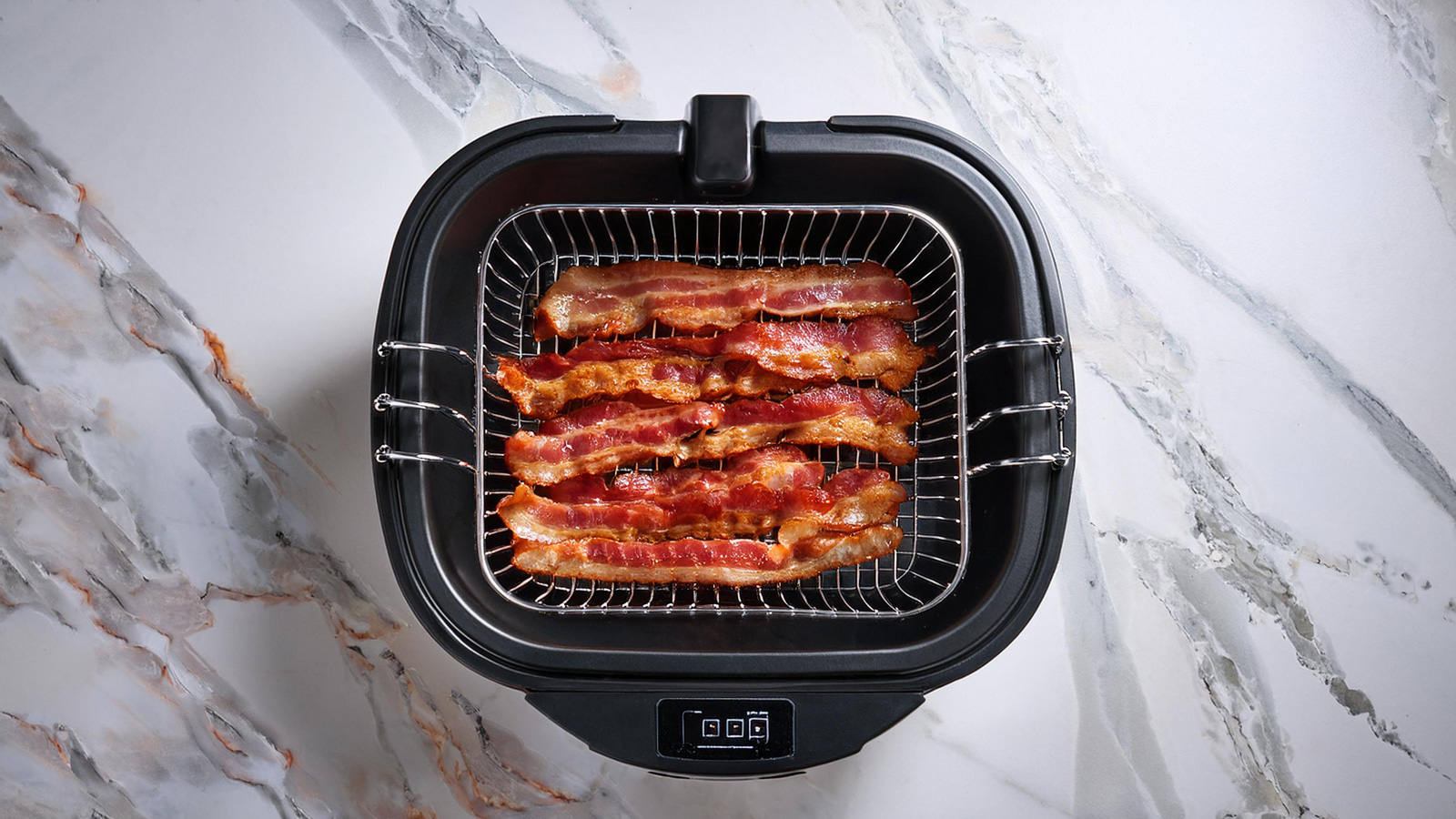 Crispy bacon uit de airfryer