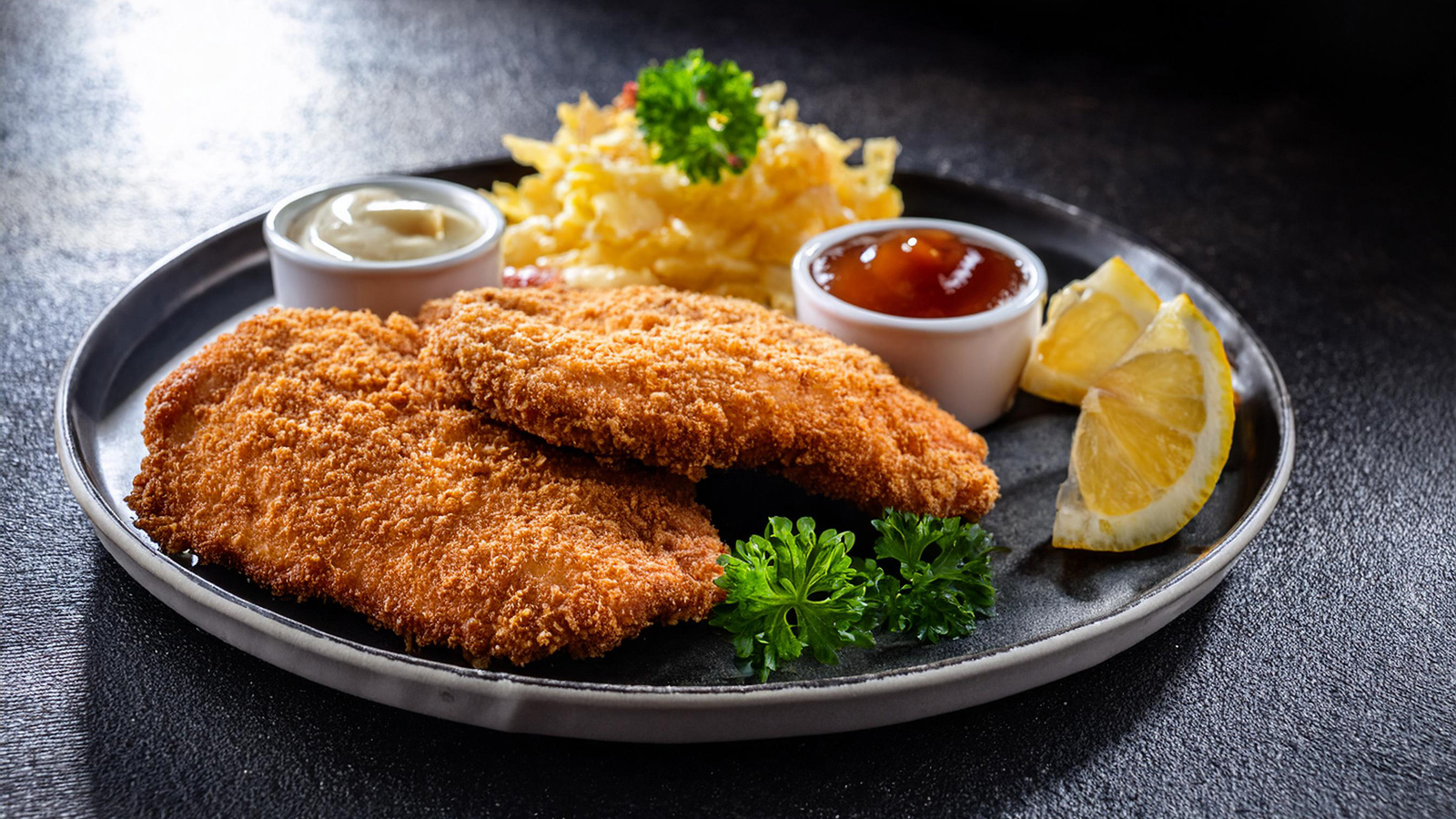 Kipschnitzel uit de airfryer