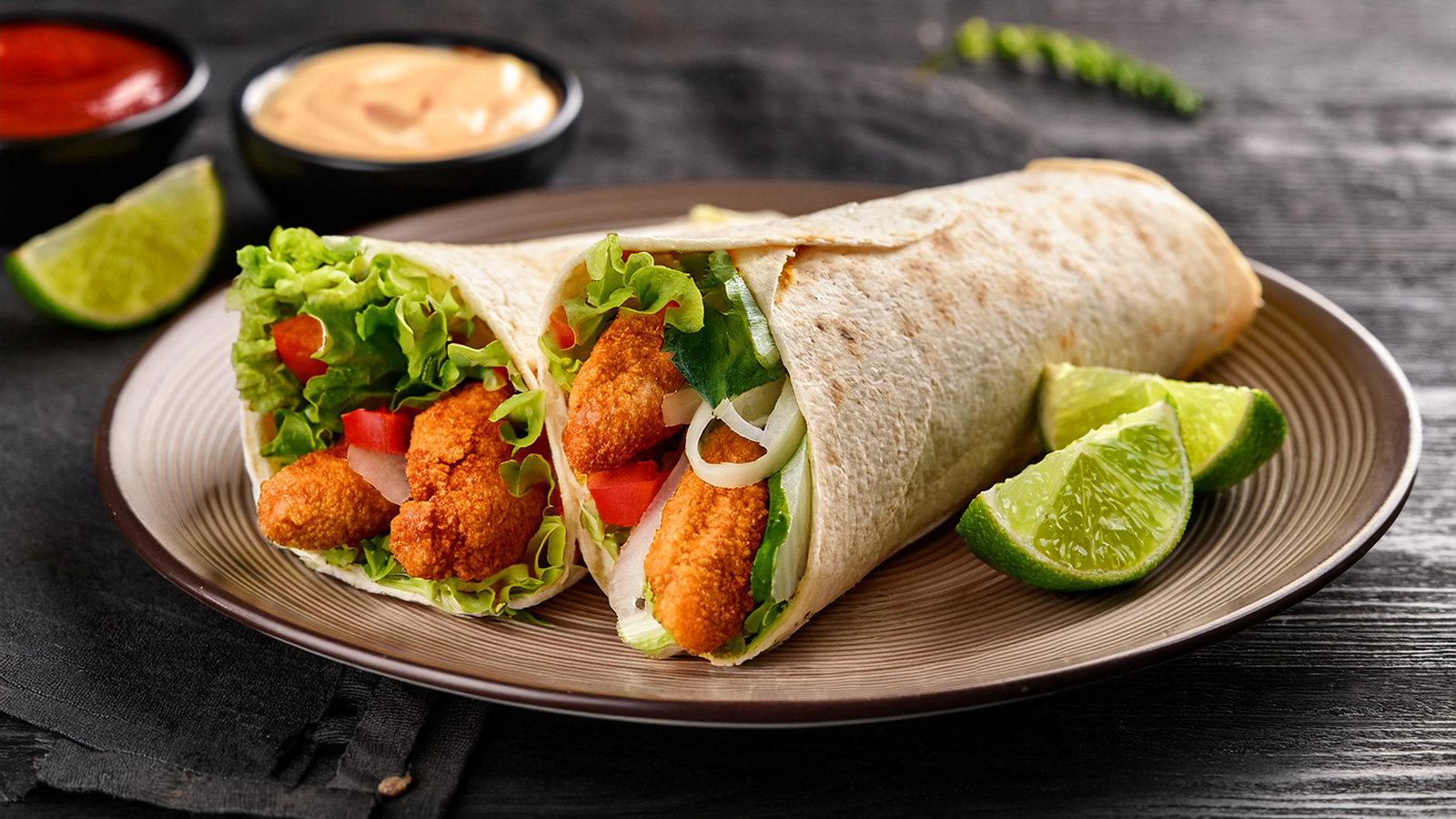 Krokante Kip Wrap uit de airfryer