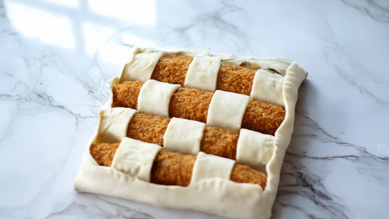 Kipcorn taart uit de airfryer